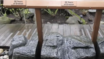 dripping water penetrates the stone