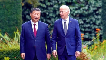 Xi Jinping and Biden took a walk