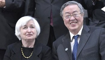 Zhōu Xiǎochuān with Janet Yellen